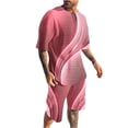 thumbnail image 2 of Product Classification Men's Suits - Product Title Sport Suit For Men Featuring T Shirt And Shorts Two Piece Tracksuit Set With Fashion Print Short Sleeve Casual Shirt And Short Pants Outfits, 2 of 4