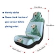 thumbnail image 5 of Salouo Dog Wrapped in Towel Pattern Car Seat Covers,Universal Car Seat Protectors Easy to Install Car Cover Car Accessories Auto/rucks/Van/SUV-2 PCS, 5 of 9