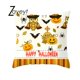 thumbnail image 1 of Funda de almohada geométrica con rayas onduladas para Halloween, cubierta de cojín con diseño de Calavera, calabaza, fantasma, castillo, truco o trato, 2023, 1 of 4