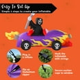 thumbnail image 7 of Joyfy 8ft Long Halloween Inflatables Grim Reaper Driving Car Outdoor Decorations,Spooky Grim Reaper Carriage Built-in LEDs,Blow Up Halloween Decoration for Yard, 7 of 7