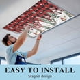 thumbnail image 6 of Red Plaid Christmas Fluorescent Light Covers, Snowman Xmas Tree Snowflake Winter Magnetic Light Covers for Ceiling Lights, Fluorescent Ceiling Shade Filters for Classroom Bedroom Office 4x2Ft x 1PCS, 6 of 8