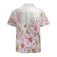 thumbnail image 3 of High Quality Hawaiian Shirts for Men Short Sleeve Aloha Beach Shirt Floral Summer Casual Button Down Shirts Blouses 26OCWM, 3 of 7
