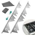 thumbnail image 1 of Juego de 2 fundas para estufas Windspeed, de acero inoxidable, color plateado, 1 of 7