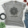 thumbnail image 2 of Namaste Shirt, Unisex Women's Men's Shirt, Chill Shirt, Relax Shirt, Good Vibes Shirt, Dark Heather Gray, Small, 2 of 6