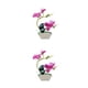 thumbnail image 4 of Moyic Bonsái de orquídeas artificiales, flores falsas, plantas simuladas, fiesta de boda, hogar, habitación, centro de , adornos para el Púrpura 2Conjunto, 4 of 6