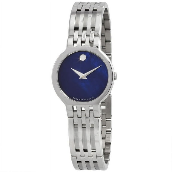 Movado Museum Classic Stainless Steel Blue Dial Watch Women's Watch 0607497