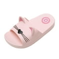 thumbnail image 2 of Oalirro Slide Sandals Baby Kids Girls Boys Home Slippers Cartoon Cat Floor Family Shoes Beach Sandals, 2 of 8