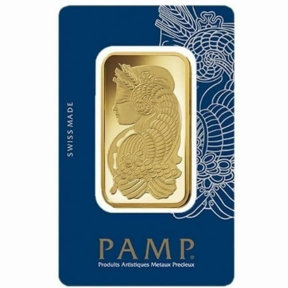 PAMP Suisse 50 Gram Gold Bar - Lady Fortuna (in Assay) Fine 0.9999