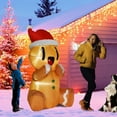 thumbnail image 4 of 5.5ft Christmas Inflatable Gingerbread Man,Cute Christmas Sitting Gingerbread Man Blow Up Yard Decorations with Build-in LED Lights,Christmas Inflatable Decorations for Outdoor Indoor Lawn Garden, 4 of 7