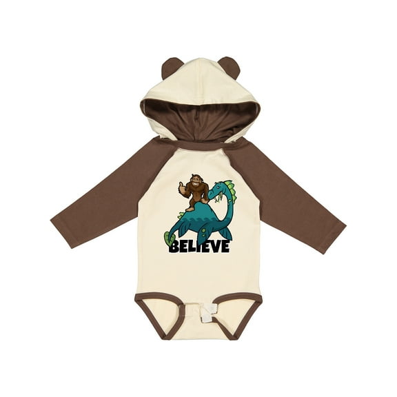 Inktastic Believe Boys or Girls Long Sleeve Baby Bodysuit