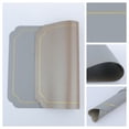 thumbnail image 2 of REGALWOVEN Placemats Set of 6 Leather Placemats for Kitchen Dining Table Decor Washable Heat Resistant Table Placemats Wipeable Table Mat Gray+Gold 18*12in, 2 of 7