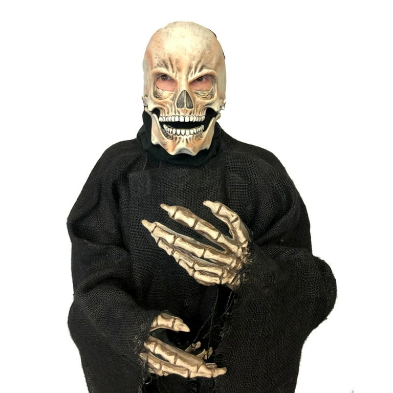 Unicorn Skull Latex Mask White Adult