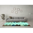 thumbnail image 3 of Ahgly Company Indoor Rectangle Abstract Light Blue Contemporary Area Rugs, 4' x 6', 3 of 4
