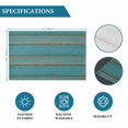 thumbnail image 6 of Teal Wood Grain Placemats Set of 4, Farmhouse Vintage Wooden Rustic Placemats for Dining Table, Place Mats for Kitchen Tabletop, Waterproof Wipeable Dining Table Mats Set, 6 of 9