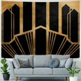 thumbnail image 4 of Orinice Art Deco Black Gold Tapestry Wall Hanging Unique Style for Home Wall Decor, Aesthetic Graphic Tapestries for Living Room Bedroom Apartment Farmhouse Dorm, 4 Sizes Available 40x30inch, 4 of 6