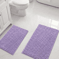 thumbnail image 6 of Evlmd Bathroom Rugs, Extra Soft Absorbent Shaggy Chenille Bath Rugs, Non-Slip Dark Purple Bath Mats for Bathroom Floor Tub and Shower, Home Decor Accessories, 20" X 32", 6 of 7