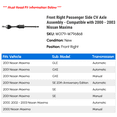 thumbnail image 2 of Front Right Passenger Side CV Axle Assembly - Compatible with 2000 - 2003 Nissan Maxima 2001 2002, 2 of 2