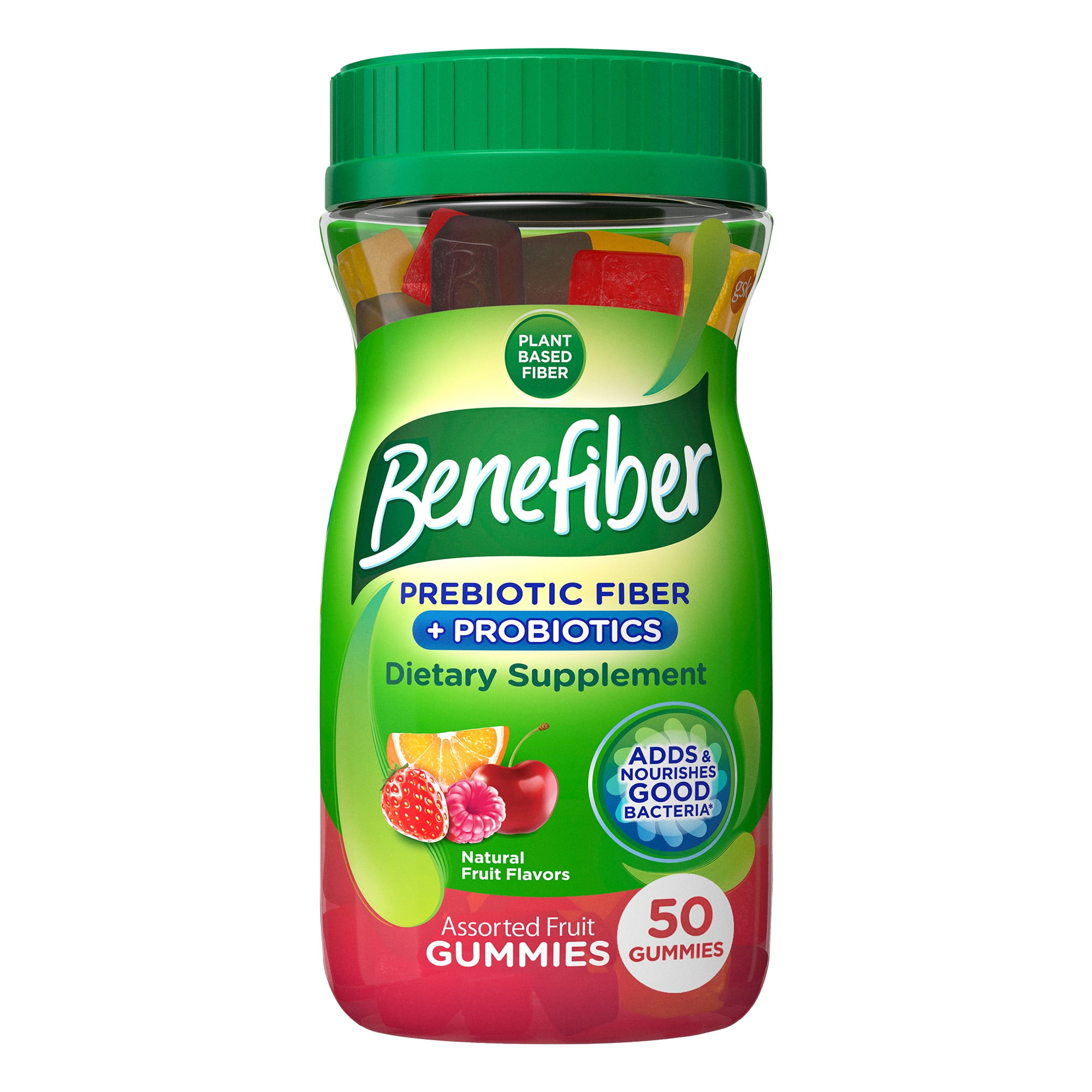 Benefiber Prebiotic Fiber Gummies For Adults With Probiotics For 