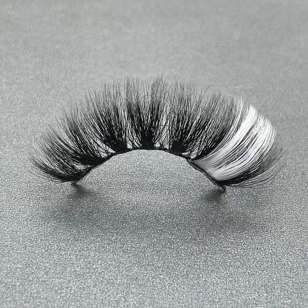 Farfi, 1 par de pestañas postizas, brillo completo, sin residuos, extensiones gruesas hechas a mano para mujer, pestañas artificiales para mujer