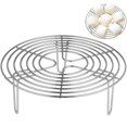thumbnail image 1 of Stainless Steel Steamer Rack Round Cooling Rack for Steaming Cooking and Baking, 1 of 3