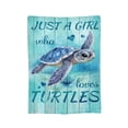 thumbnail image 2 of Sea Turtle Blanket Gifts for Women Men Kids Boys Girls Ocean Animal Turtle Lovers Bedroom Living Room Decor Soft Plush Cozy Bed Couch Fleece Throw Blanket 50x40, 2 of 6