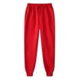 thumbnail image 1 of HBFAGFB Pantalon Décontracté pour Hommes Léger Confortable avec Poches Rouge Taille TTG, 1 of 3