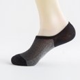 thumbnail image 3 of 1 Pair Mesh Breathable Ankle Short Cut Boat Invisible Summer Thin Men Socks Cotton Sports Running Casual Athletic Anti Slip Sock, 3 of 5