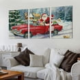 thumbnail image 2 of Ullo0ord Wall Art Prints One Piece 12x18 inch, Watercolor Painting Christmas Oil Painting on Canvas with Wood Frame, Modern Artwork for Home Office Hotel Bar Wall Decor, 2 of 4