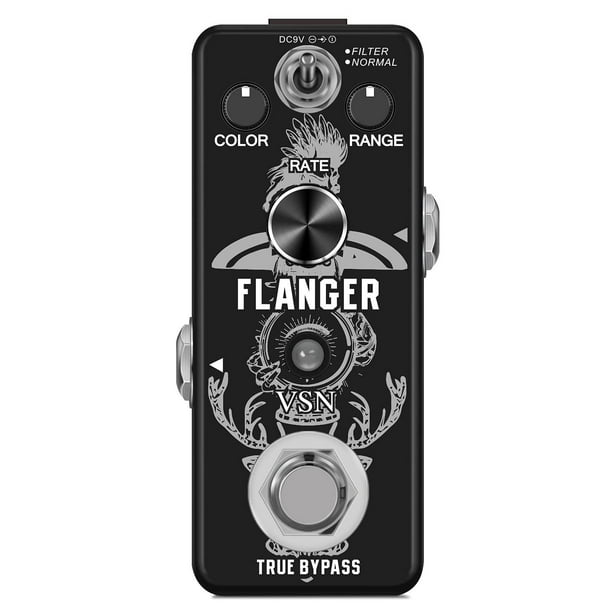 VSN Guitar Flanger Pedal for Analog Flanger Effect Pedals Classic Metallic Flanger Sounds Effect As