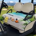 thumbnail image 3 of Yuyamidu Starfish Golf Cart Seat Covers Beach Club Car Seat Blanket Covers with Pockets Portable Travel Sports Golf Cart Seat Cushion Accessory, 3 of 8