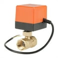thumbnail image 1 of Válvula de bola con actuador motorizado de latón para aire acondicionado - CA 220 V, G3/4" DN20, 2 vías, 1 of 10