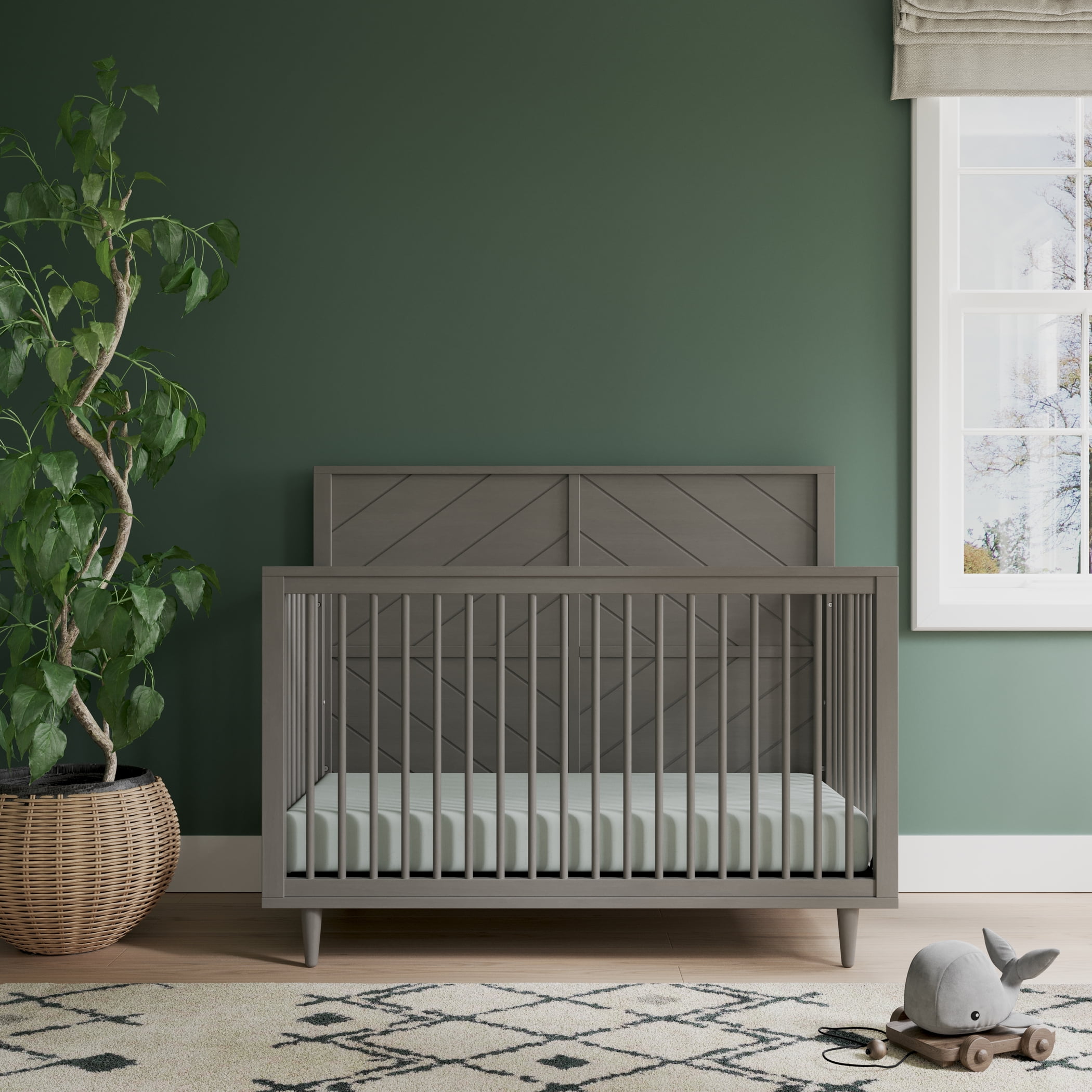 Surrey Hill 4-in-1 Convertible Crib, Lunar Gray