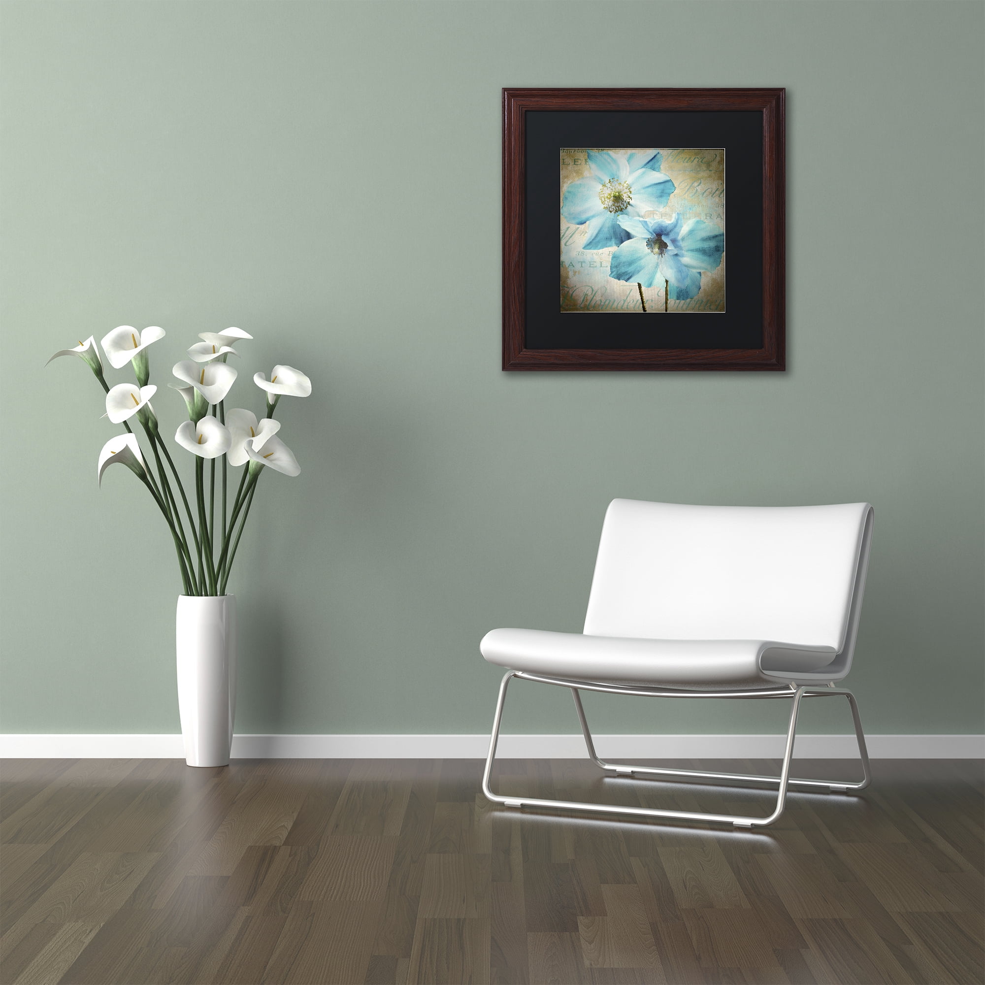Trademark Fine Art 'Himalayan Blue I' Matted Framed Art by Color Bakery