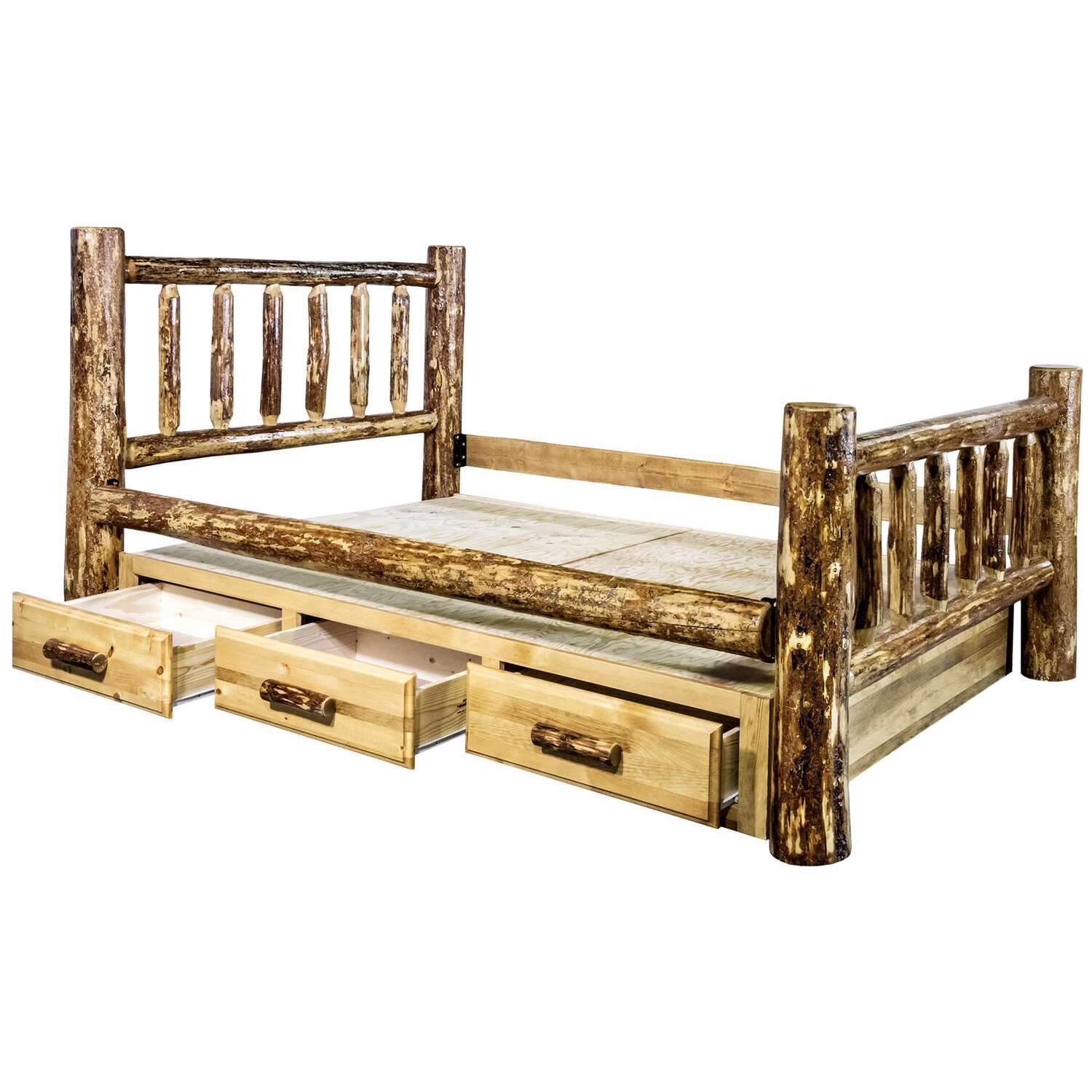 Glacier Country Collection California King Bed w/ Storage - image 5 of 5
