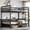 Black, variant on Harper & Bright Designs Full over Full Industrial Bunk Bed with Ladders and Guardrails, Heavy-Duty Metal Bunk Bed Frame with Under Bed Space, Black