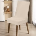 thumbnail image 1 of Feltree Solid Color Brushed High Elastic Chair Cover - Soft, Waterproof & Dirt-Resistant Slipcover for Dining Chairs, Universal Fit 16-24 Inch, Machine Washable, 1 of 8