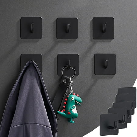 

Rkwlnn Highly Recommended on Clearance 5Pcs Bathroom Kitchen Self Adhesive Hook Towel and Robe Brushed Stainless Steel