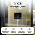 thumbnail image 2 of Wyze Window Camera, WiFi Indoor HD Home Security Camera, Upgraded Color Night Vision, Anti-Glare, AI-Powered Motion Detection, Easy & Quick Setup, 24/7 Recording, Works with Assistants, 2 of 12