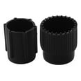 thumbnail image 2 of 2pcs Car Air Conditioning Service AC Charging Port Valve Dust Cap Replacement Dust Cover Car AC Valve Cap Kit High 16mm Low 13mm, 2 of 9