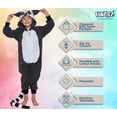 thumbnail image 4 of Silver Lilly Unisex Adult Plush One Piece Cosplay Lemur Animal Costume, 4 of 6
