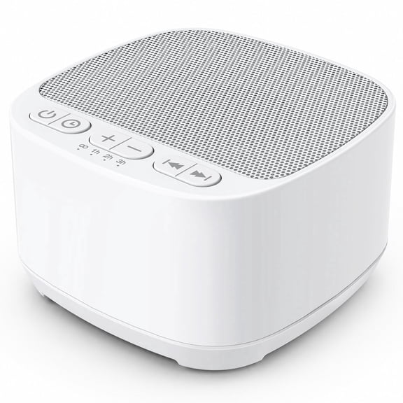 Magicteam Sleep Sound White Noise Machine with 40 Non Looping Natural Soothing Sounds and Memory Function 32 levels of volume powered by AC or USB and Sleep Timer Sound Therapy for Baby Kids Adults.