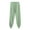 Green, variant on Lovskoo 2024 Women's Winter Sweatpants Sport Fleece Lined Closed Bottom Solid Color High Waist Lounge Trousers Home Long Pants Green
