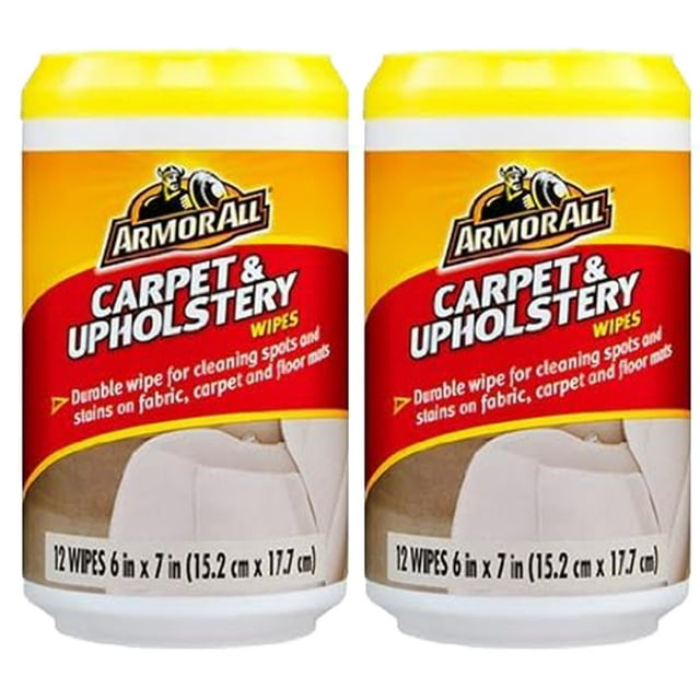 Armor All Car Cleaning Wipes Carpet & Upholstery Wipes, Durable for
