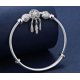 thumbnail image 2 of Brazalete de plata de ley 925 de tamaño ajustable, atrapasueños, borla, pluma, cuentas redondas, pulsera, joyería para mujer, boda, 2 of 2