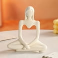 thumbnail image 4 of Modern Abstract Human Statue Desk Ornamentation Artistic Resin Sculpture For Bookshelfs Living Room Workspaces Styling, 4 of 20