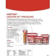 thumbnail image 3 of Red Devil 0574 ONETIME Lighten Up Lightweight Spackling, 1 Quart, Pack of 6, White, 6 Pack, 3 of 4