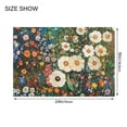 thumbnail image 4 of Yayeee Bath Rugs for Bathroom Floor Set of 2 Non Slip Fluffy Soft Absorbent Mat, Floral Garden, 4 of 7