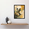 thumbnail image 2 of Young Couple Dancing to Swing Music at a Club Modern Watercolour Painting Art Print Framed Poster Wall Decor 12x16 inch, 2 of 5