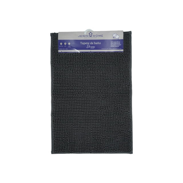Tapete para Baño Deco Express Shaggy Color Gris 40 x 60 cm