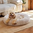 thumbnail image 1 of Cama para perro calmante para perros ansiosos cama moderna estética para gatos con estampado degradado camas redondas para mascotas con funda lavable, 1 of 8